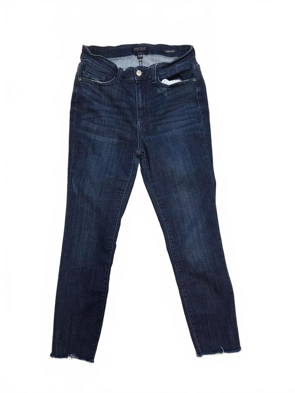 Judy Blue Womens Skinny Fit Dark Wash Jeans Size 7/28 Preppy Fall neutral slim